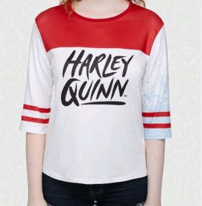 Adult Female Costumes to Hire - Harley Quinn -  T-SHIRT - small